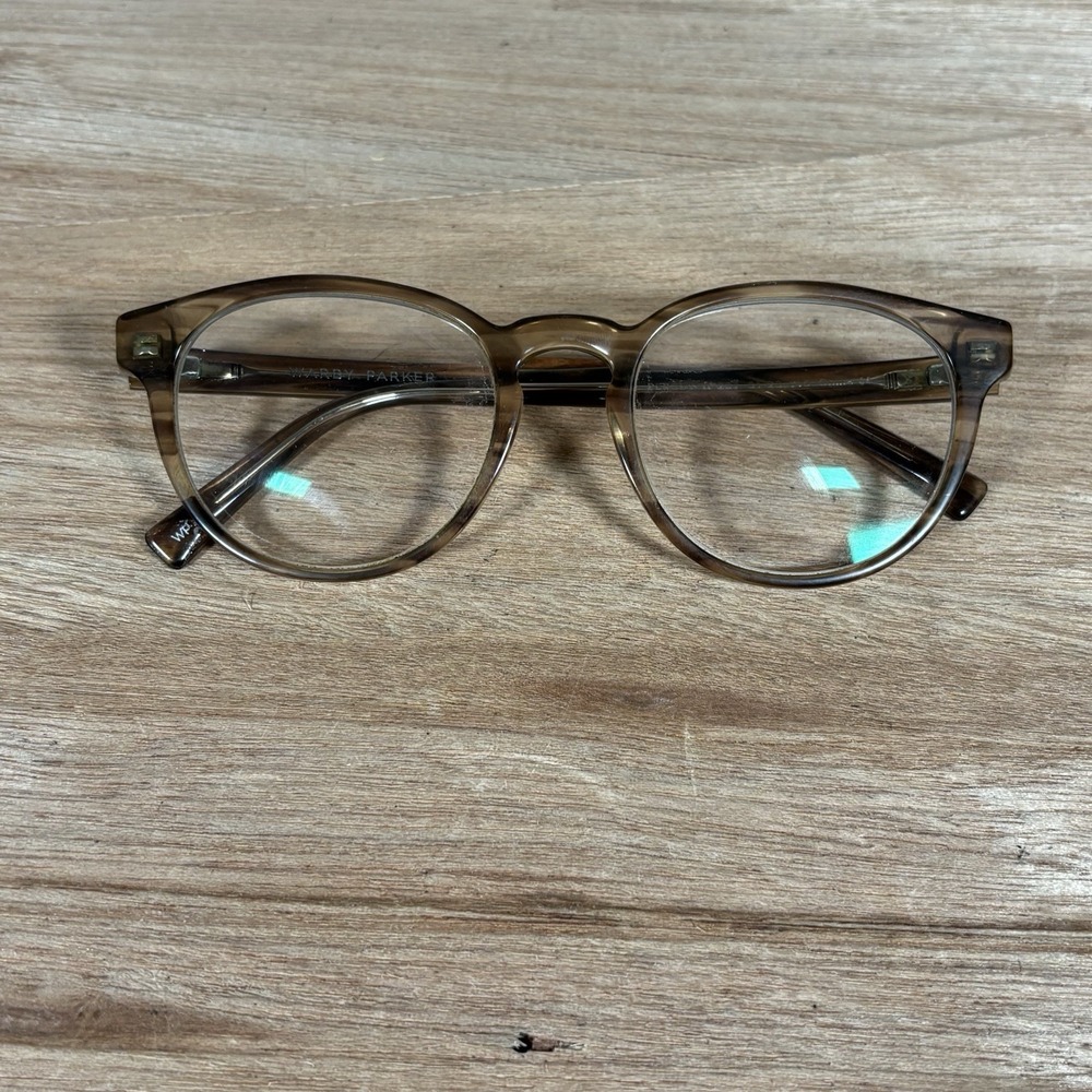 Warby Parker Percey W207 Crystal Brown Eyeglasses Frames 51-20-140 Striped